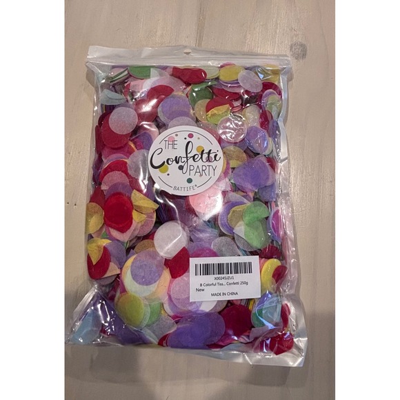 BATTIFE Other - BATTIFE The Confetti Party Multicolor Tissue Paper Confetti‎ 250g Round